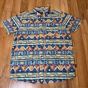 Patagonia Go To Lightweight Shirt Mens XXL Aztec Tribal Button Up Hawaii 52691